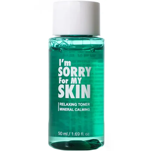 Успокаивающий тонер для лица I’m Sorry For My Skin Relaxing Toner Mineral Calming с минеральной водой, 50 мл.
