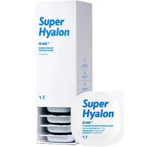 Ультразволожуюча капсульна маска для обличчя VT Cosmetics Super Hyalon Capsule Mask, 7.5 г.