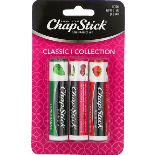 Набор бальзамов для губ «мята, вишня и клубника» ChapStick Classic I Collection Protectant Flavored Lip Balm, 3 шт. х 4 г.