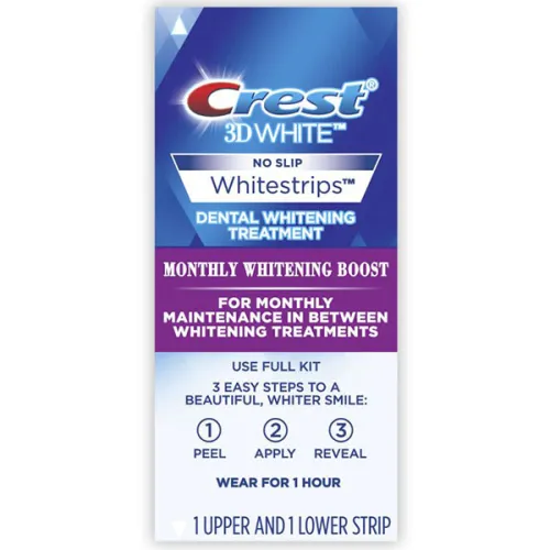 Отбеливающие полоски для зубов Crest 3D White Monthly Whitening Boost Whitestrips
