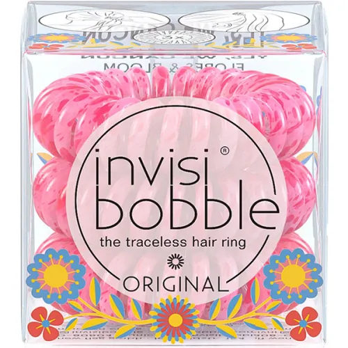 Резинка-браслет для волосся «рожево-вишнева» Invisibobble Original Flores & Bloom Yes WeCancum HP