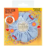 Резинка-браслет для волос «синяя» Invisibobble Sprunchie Flores & Bloom Hola Lola
