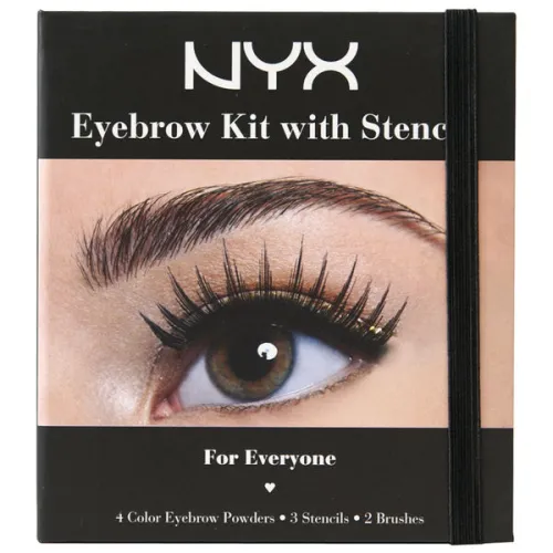 Тени для бровей NYX Eyebrow Kit with Stencil с трафаретом