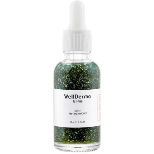 Пептидная сыворотка для лица WellDerma G Plus Silver Peptide Ampoule с ионами серебра, 30 мл.