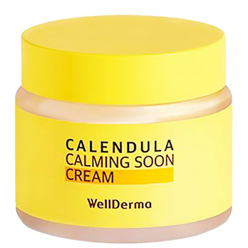 Крем для лица WellDerma Calendula Calming Soon Cream с экстрактом календулы, 80 мл.