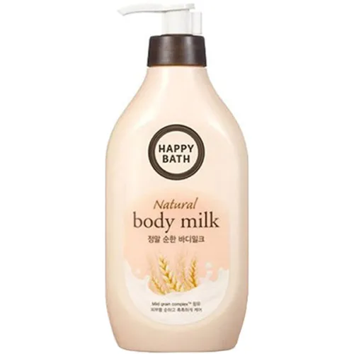 Поживне молочко для тіла Happy Bath Real Mild Body Milk з екстрактом пшениці, 450 мл.