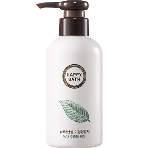 Гель для интимной гигиены Happy Bath Green Tea Feminine Cleanser с экстрактом зеленого чая, 200 мл.