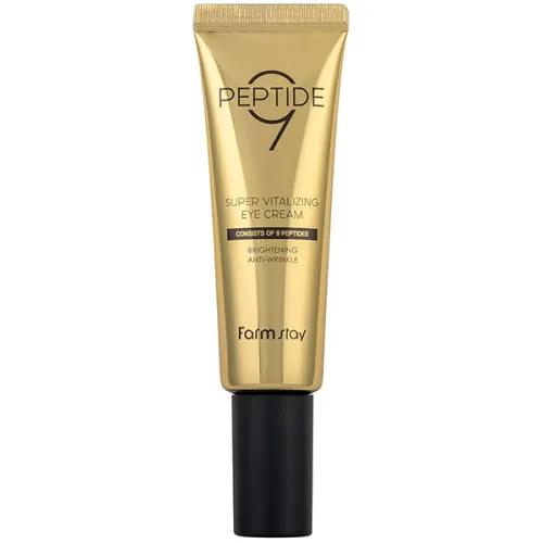 Антивіковий крем для очей FarmStay Peptide 9 Super Vitalizing Eye Cream з пептидами, 50 мл.