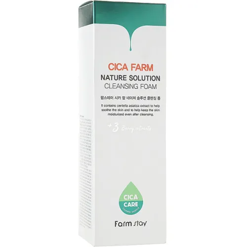 Пенка для умывания FarmStay Cica Farm Nature Solution Cleansing Foam, 180 мл. - вид 2
