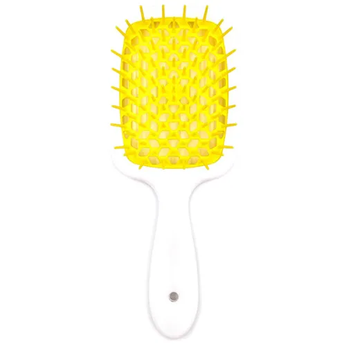 Щітка для волосся «біла Janeke Superbrush The Original White & Yellow з жовтим»