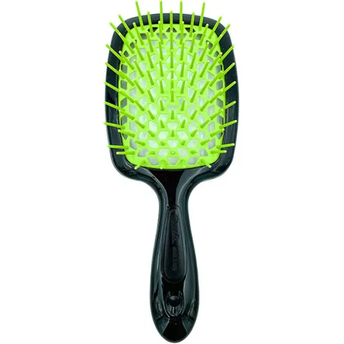 Расческа для волос «черная Janeke Superbrush The Original Black & Green 71SP226VER с зеленым»