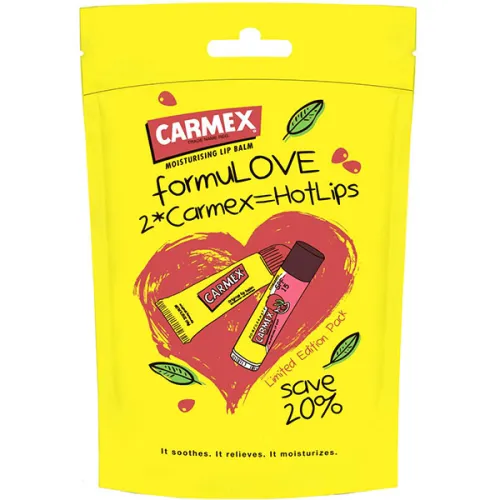 Набор бальзамов для губ «без вкуса и гранат» Carmex Balm Set, 10 г. + 4.25 г.