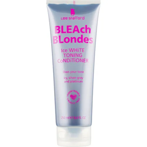Кондиціонер від жовтизни для освітленого волосся Lee Stafford Bleach Blondes Ice White Toning Conditioner, 250 мл.