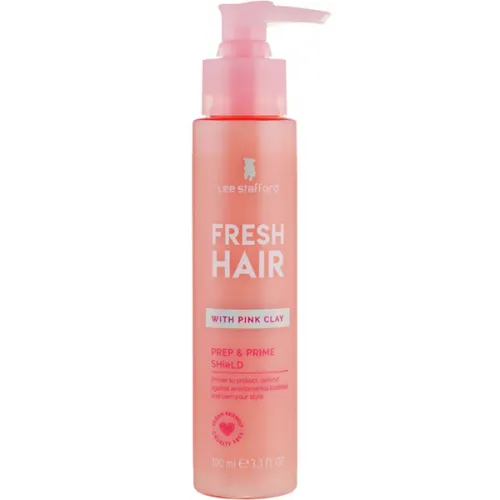 Защитный праймер для волос Lee Stafford Fresh Hair Prep & Prime Weightless Shield с розовой глиной, 100 мл.
