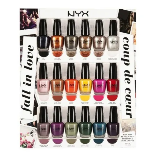 Набор лаков для ногтей NYX Fall in Love Nail Art Collection, 18 шт. х 4 мл.