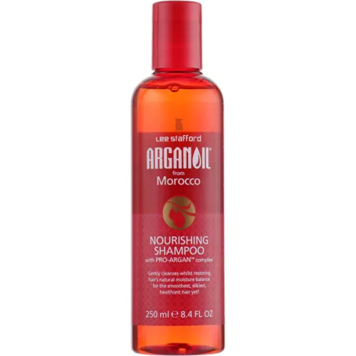 Питательный шампунь для волос Lee Stafford Argan Oil from Morocco Nourishing Shampoo с аргановым маслом, 250 мл.