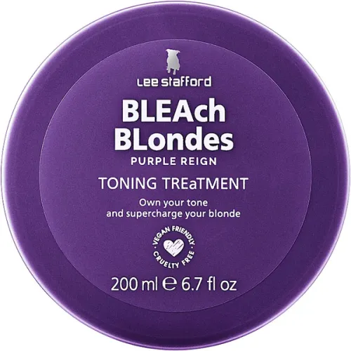 Тонуюча маска для нейтралізації жовтих відтінків Lee Stafford Bleach Blondes Toning Treatment, 200 мл.