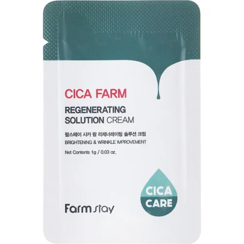 Крем для обличчя FarmStay Cica Farm Regenerating Solution Cream з екстрактом центелли, 1 г.