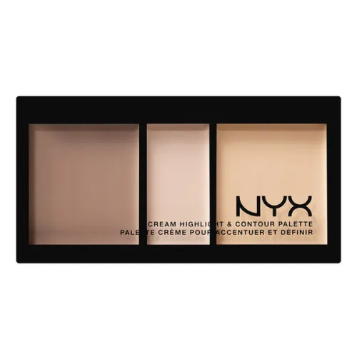 Палетка для контурингу обличчя NYX Cream Highlight and Contour Palette, 2.2 г.