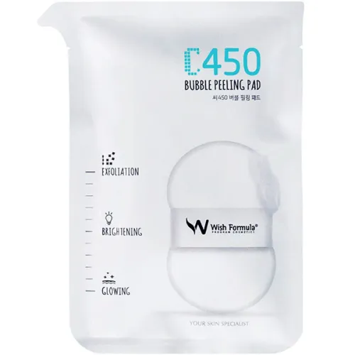 Пилинг-пад для тела Wish Formula C450 Bubble Peeling Pad с витамином C, 22 мл.