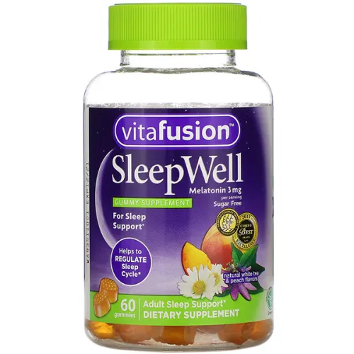 Жевательная добавка для поддержка сна Vitafusion SleepWell Natural White Tea & Peach Gummies