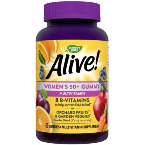 Мультивитаминный жевательный комплекс для женщин 50+ Nature’s Way Alive! Women’s 50+ Complete Multivitamin Gummy