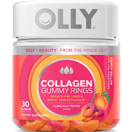 Коллагеновая жевательная добавка для эластичности кожи OLLY Collagen Gummy Rings