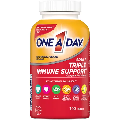 Мультивитаминный комплекс для поддержки иммунитета One A Day Adult Triple Immune Support Complete Multivitamin