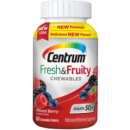 Мультивитаминный жевательный комплекс для людей 50+ Centrum Fresh & Fruity Chewables Multivitamin Adults 50+