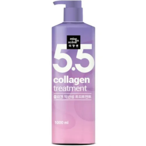 Кондиціонер для волосся Mise en Scene pH 5.5 Collagen Treatment з колагеном, 1000 мл.