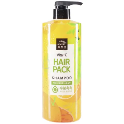 Зволожуючий шампунь для волосся Mise en Scene Vita‐C Hair‐Pack Moisture Shampoo з вітаміном С, 1500 мл.