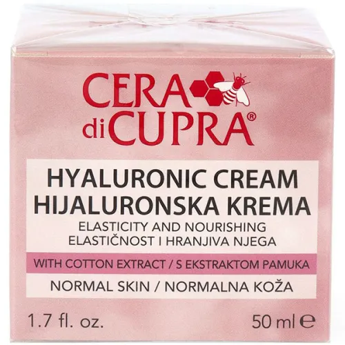 Питательный крем для эластичности кожи лица Cera di Cupra Elasticity Nourishing Hyaluronic Cream for Normal Skin, 50 мл.