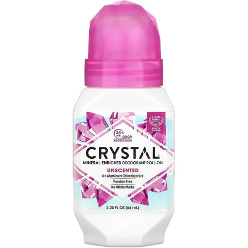 Шариковый минеральный дезодорант без запаха Crystal Body Deodorant Mineral-Enriched Deodorant Roll-On Unscented, 66 мл.