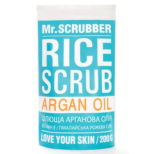 Рисовый скраб для тела Mr.Scrubber Rice Scrub Argan Oil, 200 г.