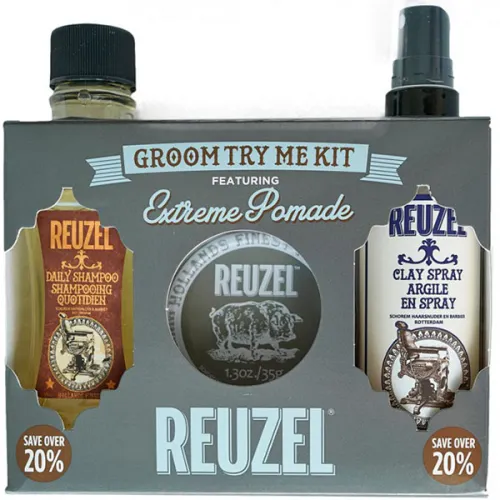 Набір для волосся Reuzel Groom Try Me Kit Extreme Pomade