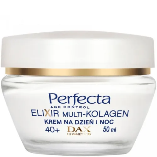 Лифтинг-крем для лица против морщин от 40 лет Perfecta Elixir Multi-Collagen Cream Lifting 40+, 50 мл.