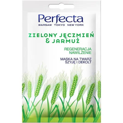 Регенерирующая маска для лица Perfecta Green Barley & Kale Face Mask, 10 мл.