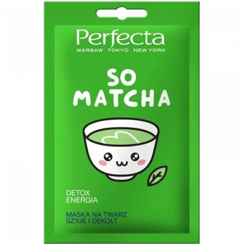 Детокс-маска для лица Perfecta So Matcha Face Mask с экстрактом матчи, 10 мл.