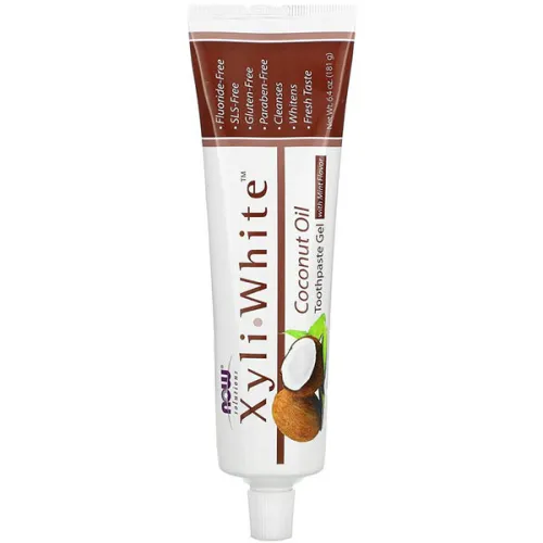 Гелева зубна паста «кокосова олія» Now Foods XyliWhite Coconut Oil Toothpaste Gel, 181 г.