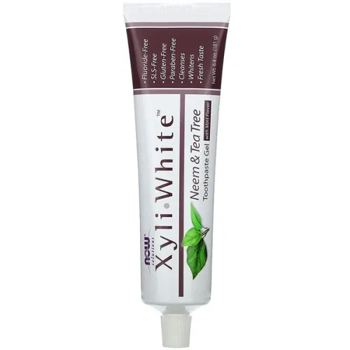 Гелева зубна паста «нім та чайне дерево» Now Foods XyliWhite Neem & Tea Tree Toothpaste Gel, 181 г.