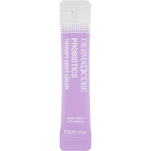 Нічний крем для обличчя FarmStay Dermacube Probiotics Therapy Night Cream з пробіотиками, 4 мл.