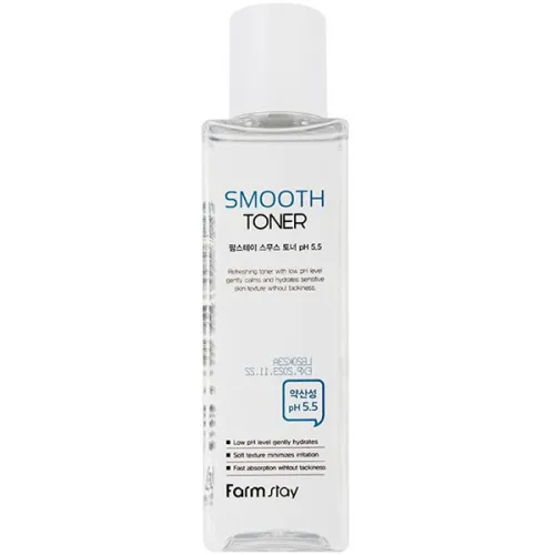 Освежающий тонер для лица FarmStay Smooth Toner pH 5.5, 200 мл.