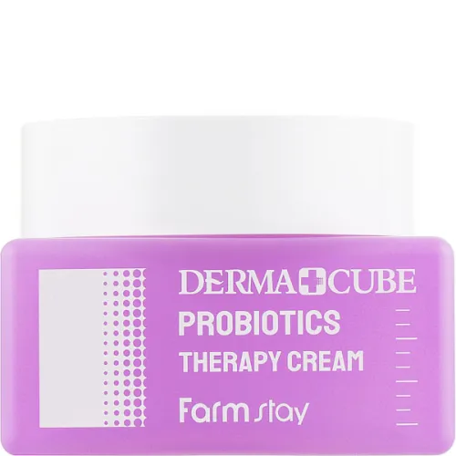 Антивозрастной крем для лица FarmStay Derma Cube Probiotics Therapy Cream с пробиотиками, 50 мл.