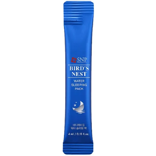 Маска для обличчя SNP Bird’s Nest Water Sleeping Pack з екстрактом ластівчиного гнізда, 4 мл.