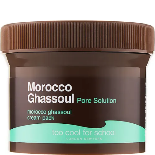 Очищающая крем-маска для лица Too Cool For School Morocco Ghassoul Cream Pack с марокканской вулканической глиной, 100 г.