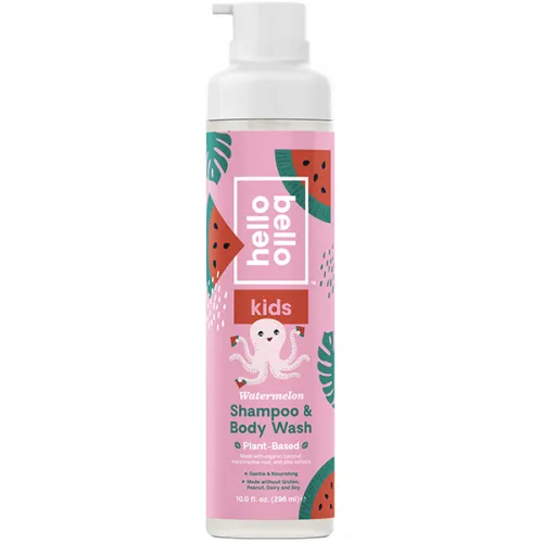 Детский шампунь и гель для душа «арубз» Hello Bello Kids Shampoo & Body Wash Watermelon, 296 мл.