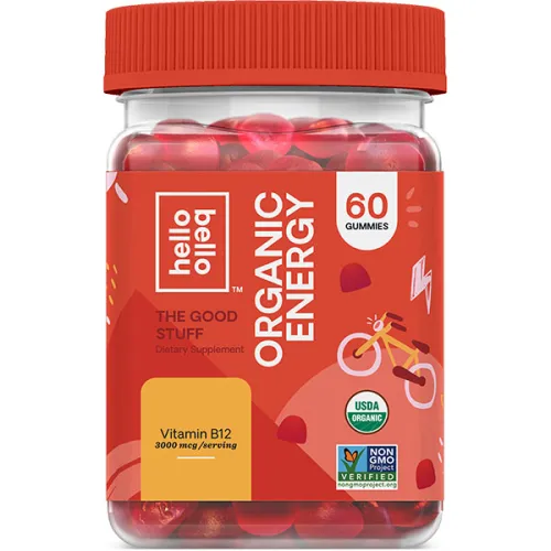 Жевательный комплекс для энергии Hello Bello Organic Energy Gummies с B12