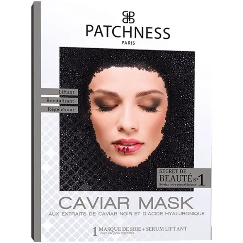 Тканевая маска для лица Patchness Caviar Mask с экстрактом черной икры