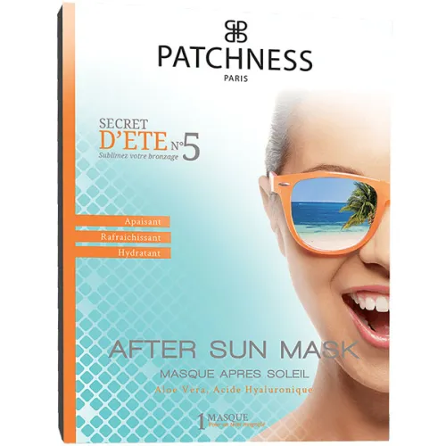 Тканевая ультра-увлажняющая маска для лица после загара Patchness Mask After Sun