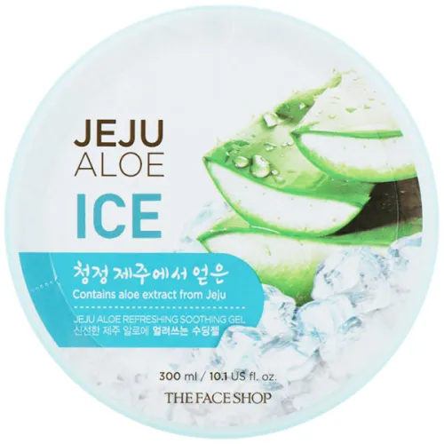 Освежающий мультифункциональный гель c алоэ The Face Shop Jeju Aloe Refreshing Soothing Gel, 300 мл.